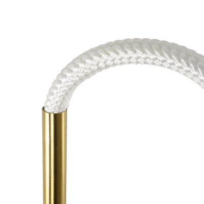 kelvo® GLOW 61682 Μοντέρνο Φωτιστικό Τοίχου - Απλίκα LED 24W 2400lm 360° AC 220-240V IP20 Ρυθμιζόμενο Λευκό CCT με On/Off 2700K/4500K/6000K - Lumileds SMD Chip - Χρυσό Πλατίνα & Λευκό Νήμα - Μ30 x Π15 x Υ70cm - 3 Χρόνια Εγγύηση