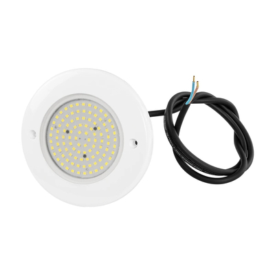 GLOBOSTAR® POOLARTY 61714 Υποβρύχιο Φωτιστικό για Σιντριβάνια/Πισίνες LED 8W 680lm 120° DC 12V Αδιάβροχο IP68 Ψυχρό Λευκό 6000K Dimmable - Bridgelux SMD Chip - 1m VDE Rubber Καλώδιο - Μ13 x Π13 x Υ2cm - 3 Χρόνια Εγγύηση