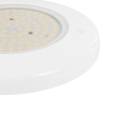 GLOBOSTAR® POOLARTY 61716 Υποβρύχιο Φωτιστικό για Σιντριβάνια/Πισίνες LED 8W 600lm 120° DC 12V Αδιάβροχο IP68 Θερμό Λευκό 2700K Dimmable - Bridgelux SMD Chip - 1m VDE Rubber Καλώδιο - Μ13 x Π13 x Υ2cm - 3 Χρόνια Εγγύηση