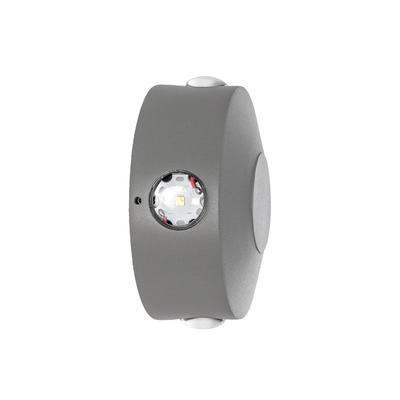 kelvo® ARKOS KLV-101-0108 Μοντέρνο Φωτιστικό Τοίχου - Απλίκα LED 8W 840lm 15° AC 220-240V Αδιάβροχο IP65 Θερμό Λευκό 2700K - CREE SMD Chip & TÜV SÜD Driver - Γκρι Ανθρακί Ματ - Μ13 x Π5.5 x Υ13cm - 5 Χρόνια Εγγύηση