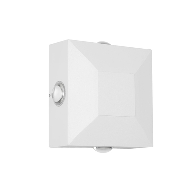 kelvo® ARKOS KLV-101-0112 Μοντέρνο Φωτιστικό Τοίχου - Απλίκα LED 8W 840lm 15° AC 220-240V Αδιάβροχο IP65 Θερμό Λευκό 2700K - CREE SMD Chip & TÜV SÜD Driver - Λευκό Ματ - Μ14 x Π5.5 x Υ14cm - 5 Χρόνια Εγγύηση