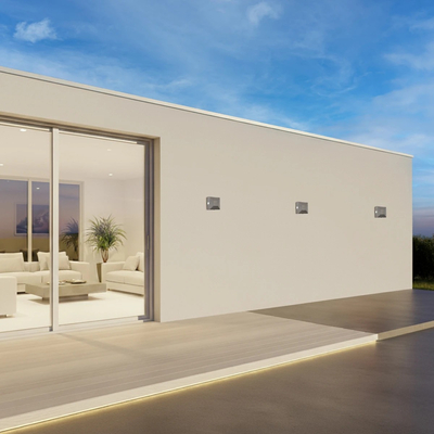 kelvo® ARKOS KLV-101-0111 Μοντέρνο Φωτιστικό Τοίχου - Απλίκα LED 8W 840lm 15° AC 220-240V Αδιάβροχο IP65 Θερμό Λευκό 2700K - CREE SMD Chip & TÜV SÜD Driver - Γκρι Ανθρακί Ματ - Μ14 x Π5.5 x Υ14cm - 5 Χρόνια Εγγύηση