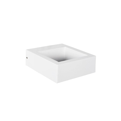 kelvo® AURA KLV-101-0118 Μοντέρνο Φωτιστικό Τοίχου - Απλίκα LED 7W 875lm 45° AC 220-240V Αδιάβροχο IP65 Θερμό Λευκό 2700K - Bridgelux COB Chip & TÜV SÜD Driver - Λευκό Ματ - Μ13 x Π15 x Υ4.5cm - 5 Χρόνια Εγγύηση