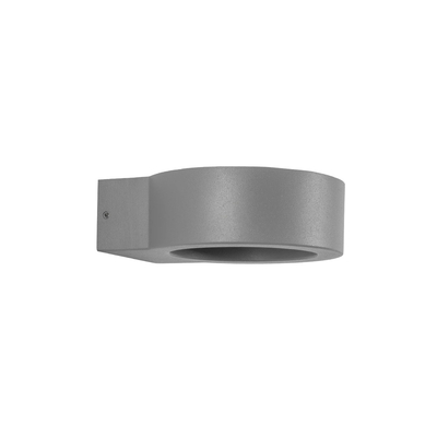 kelvo® AURA KLV-101-0114 Μοντέρνο Φωτιστικό Τοίχου - Απλίκα LED 7W 875lm 45° AC 220-240V Αδιάβροχο IP65 Θερμό Λευκό 2700K - Bridgelux COB Chip & TÜV SÜD Driver - Γκρι Ανθρακί Ματ - Μ15 x Π13 x Υ4.5cm - 5 Χρόνια Εγγύηση