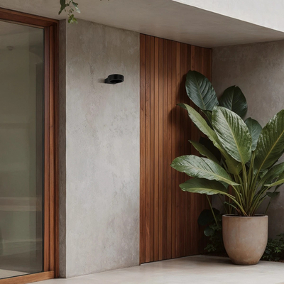 kelvo® AURA KLV-101-0113 Μοντέρνο Φωτιστικό Τοίχου - Απλίκα LED 7W 875lm 45° AC 220-240V Αδιάβροχο IP65 Θερμό Λευκό 2700K - Bridgelux COB Chip & TÜV SÜD Driver - Μαύρο Ματ - Μ15 x Π13 x Υ4.5cm - 5 Χρόνια Εγγύηση