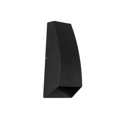 kelvo® FLUX KLV-101-0119 Μοντέρνο Φωτιστικό Τοίχου - Απλίκα LED 6W 750lm 30° AC 220-240V Αδιάβροχο IP65 Θερμό Λευκό 2700K - Bridgelux COB Chip & TÜV SÜD Driver - Μαύρο Ματ - Μ5 x Π8.5 x Υ17cm - 5 Χρόνια Εγγύηση