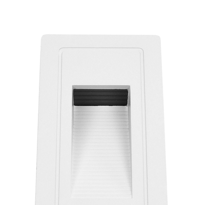 kelvo® STEPART KLV-101-0091 Μοντέρνο Χωνευτό Φωτιστικό Σκαλοπατιού - Διαδρόμου LED 3W 375lm 45° AC 220-240V Αδιάβροχο IP65 Θερμό Λευκό 2700K - Lumileds SMD Chip & TÜV SÜD Driver - Λευκό Ματ - Μ6 x Π5.5 x Υ10cm / Q5 x 9.61cm - 5 Χρόνια Εγγύηση