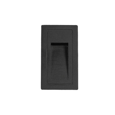 kelvo® STEPART KLV-101-0089 Μοντέρνο Χωνευτό Φωτιστικό Σκαλοπατιού - Διαδρόμου LED 3W 375lm 45° AC 220-240V Αδιάβροχο IP65 Θερμό Λευκό 2700K - Lumileds SMD Chip & TÜV SÜD Driver - Μαύρο Ματ - Μ5.5 x Π6 x Υ10cm / Q5 x 9.61cm - 5 Χρόνια Εγγύηση