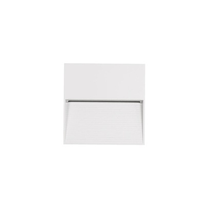 kelvo® STEPART KLV-101-0106 Μοντέρνο Φωτιστικό Σκαλοπατιού - Διαδρόμου LED 4W 500lm 45° AC 220-240V Αδιάβροχο IP65 Θερμό Λευκό 2700K - Lumileds SMD Chip & TÜV SÜD Driver - Λευκό Ματ - Μ15 x Π3.5 x Υ15cm - 5 Χρόνια Εγγύηση