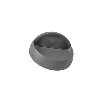 kelvo® STEPART KLV-101-0096 Μοντέρνο Φωτιστικό Σκαλοπατιού - Διαδρόμου LED 3W 375lm 45° AC 220-240V Αδιάβροχο IP65 Θερμό Λευκό 2700K - Lumileds SMD Chip & TÜV SÜD Driver - Γκρι Ανθρακί Ματ - Μ16 x Π8 x Υ16cm - 5 Χρόνια Εγγύηση