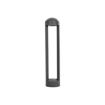 kelvo® GREMO KLV-101-0122 Μοντέρνο Φωτιστικό Κολωνάκι Κήπου LED 7W 735lm 45° AC 220-240V Αδιάβροχο IP65 Θερμό Λευκό 2700K - Bridgelux COB Chip & TÜV SÜD Driver - Γκρι Ανθρακί Ματ - Μ10.8 x Π10.8 x Υ50cm - 5 Χρόνια Εγγύηση