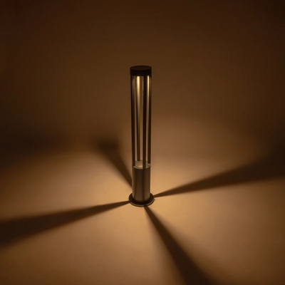 kelvo® GREMO KLV-101-0123 Μοντέρνο Φωτιστικό Κολωνάκι Κήπου LED 7W 735lm 45° AC 220-240V Αδιάβροχο IP65 Θερμό Λευκό 2700K - Bridgelux COB Chip & TÜV SÜD Driver - Γκρι Ανθρακί Ματ - Μ15.5 x Π15.5 x Υ80cm - 5 Χρόνια Εγγύηση