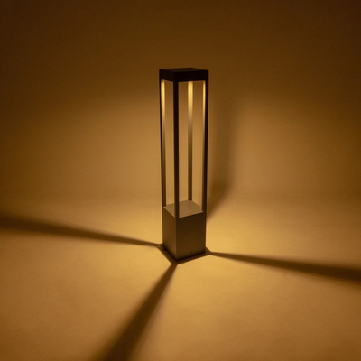 kelvo® GREMO KLV-101-0124 Μοντέρνο Φωτιστικό Κολωνάκι Κήπου LED 7W 735lm 45° AC 220-240V Αδιάβροχο IP65 Θερμό Λευκό 2700K - Bridgelux COB Chip & TÜV SÜD Driver - Γκρι Ανθρακί Ματ - Μ15 x Π15 x Υ80.5cm - 5 Χρόνια Εγγύηση