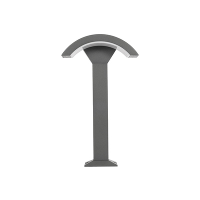 kelvo® GREMO KLV-101-0125 Μοντέρνο Φωτιστικό Κολωνάκι Κήπου LED 10W 1050lm 45° AC 220-240V Αδιάβροχο IP65 Θερμό Λευκό 2700K - Lumileds SMD Chip & TÜV SÜD Driver - Γκρι Ανθρακί Ματ - Μ29.5 x Π11.5 x Υ50cm - 5 Χρόνια Εγγύηση