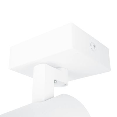 kelvo® SPOTA KLV-101-0135 Μοντέρνο Κινούμενο Φωτιστικό Σποτ Οροφής με Ντουί 1 x GU10 90° AC 220-240V IP20 - Λευκό Ματ - Μ7 x Π6 x Υ14cm