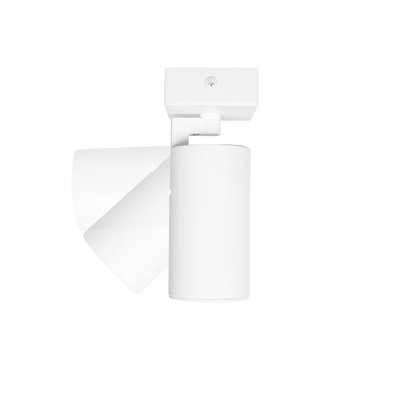 kelvo® SPOTA KLV-101-0135 Μοντέρνο Κινούμενο Φωτιστικό Σποτ Οροφής με Ντουί 1 x GU10 90° AC 220-240V IP20 - Λευκό Ματ - Μ7 x Π6 x Υ14cm