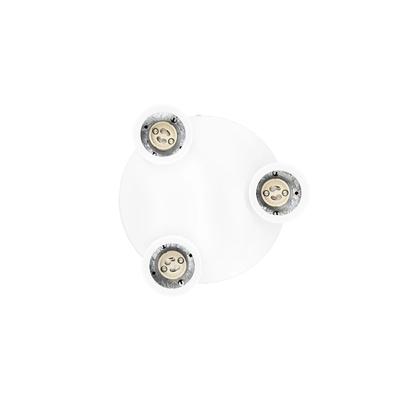 kelvo® SPOTA KLV-101-0145 Μοντέρνο Κινούμενο Φωτιστικό Σποτ Οροφής με Ντουί 3 x GU10 90° AC 220-240V IP20 - Λευκό Ματ - Μ19 x Π19 x Υ14cm