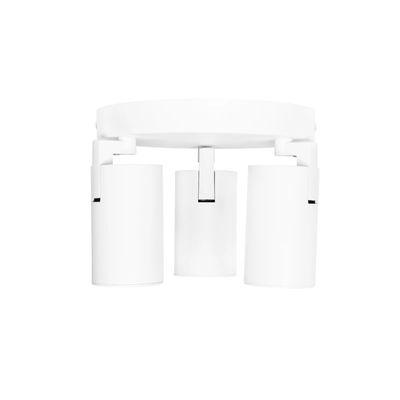 kelvo® SPOTA KLV-101-0145 Μοντέρνο Κινούμενο Φωτιστικό Σποτ Οροφής με Ντουί 3 x GU10 90° AC 220-240V IP20 - Λευκό Ματ - Μ19 x Π19 x Υ14cm