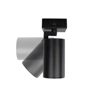 kelvo® SPOTA KLV-101-0134 Μοντέρνο Κινούμενο Φωτιστικό Σποτ Οροφής με Ντουί 1 x GU10 90° AC 220-240V IP20 - Μαύρο Ματ - Μ7 x Π6 x Υ14cm