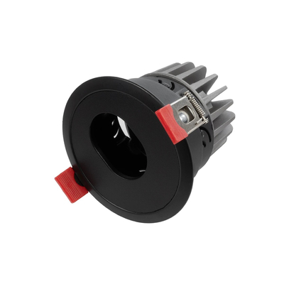 kelvo® ASYMMETRICAL KLV-101-0130 Χωνευτό Downlight Σποτ LED 7W 840lm 15°x30° AC 220-240V IP20 Θερμό Λευκό 2700K - Bridgelux COB Chip & TÜV SÜD Driver - Μαύρο Ματ - Μ8.3 x Π8.3 x Υ8.2cm / Q7.3cm - 5 Χρόνια Εγγύηση