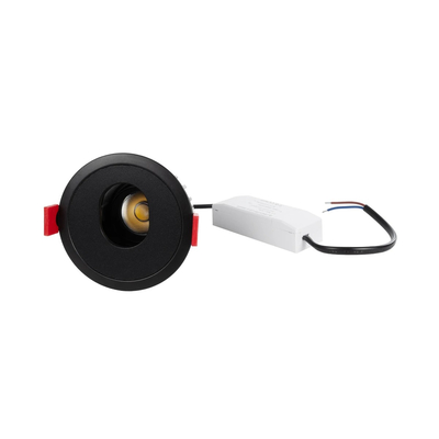 kelvo® ASYMMETRICAL KLV-101-0130 Χωνευτό Downlight Σποτ LED 7W 840lm 15°x30° AC 220-240V IP20 Θερμό Λευκό 2700K - Bridgelux COB Chip & TÜV SÜD Driver - Μαύρο Ματ - Μ8.3 x Π8.3 x Υ8.2cm / Q7.3cm - 5 Χρόνια Εγγύηση