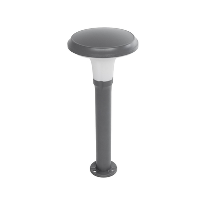GLOBOSTAR® WHISPER 90548 Φωτιστικό Κολωνάκι Κήπου με Ντουί 1 x E27 AC 220-240V Αδιάβροχο IP65 - Γκρι Ανθρακί - Μ27 x Π27 x Υ79cm