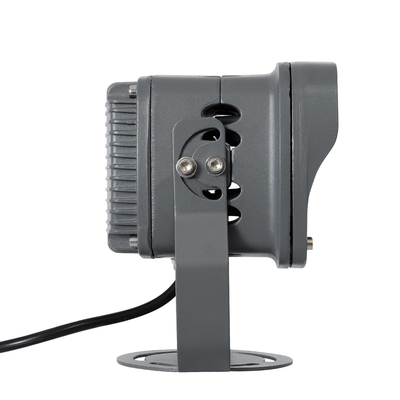 GLOBOSTAR® FLOODXENA 90121 Προβολέας Σποτ Wall Washer LED 12W 1320lm 10° AC 220-240V Αδιάβροχο IP65 Θερμό Λευκό 2700K - Bridgelux SMD Chip - Γκρι Ανθρακί - Μ13.5 x Π11.5 x Υ15cm - 3 Χρόνια Εγγύηση