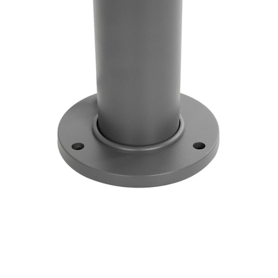 GLOBOSTAR® KIPASIO 90540 Φωτιστικό Κολωνάκι Κήπου LED 15W 1500lm 60° AC 220-240V Αδιάβροχο IP65 Θερμό Λευκό 2700K - Γκρι Ανθρακί - Μ15 x Π15 x Υ58cm - 3 Χρόνια Εγγύηση