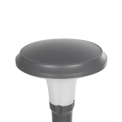 GLOBOSTAR® WHISPER 90548 Φωτιστικό Κολωνάκι Κήπου με Ντουί 1 x E27 AC 220-240V Αδιάβροχο IP65 - Γκρι Ανθρακί - Μ27 x Π27 x Υ79cm