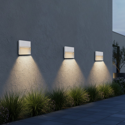 kelvo® STEPART KLV-101-0106 Μοντέρνο Φωτιστικό Σκαλοπατιού - Διαδρόμου LED 4W 500lm 45° AC 220-240V Αδιάβροχο IP65 Θερμό Λευκό 2700K - Lumileds SMD Chip & TÜV SÜD Driver - Λευκό Ματ - Μ15 x Π3.5 x Υ15cm - 5 Χρόνια Εγγύηση