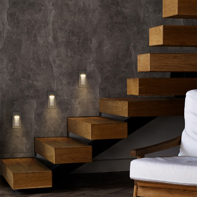 kelvo® STEPART KLV-101-0090 Μοντέρνο Χωνευτό Φωτιστικό Σκαλοπατιού - Διαδρόμου LED 3W 375lm 45° AC 220-240V Αδιάβροχο IP65 Θερμό Λευκό 2700K - Lumileds SMD Chip & TÜV SÜD Driver - Γκρι Ανθρακί Ματ - Μ6 x Π5.5 x Υ10cm / Q5 x 9.61cm - 5 Χρόνια Εγγύηση