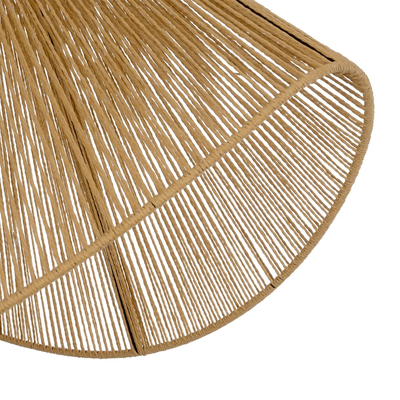 GLOBOSTAR® ELDA 205-0033 Boho Κρεμαστό Φωτιστικό Οροφής με Ντουί 1 x E27 AC 220-240V IP20 - Μπεζ - M68 x Π34 x Υ39cm