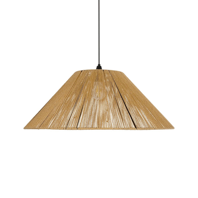 GLOBOSTAR® HATA 205-0037 Boho Κρεμαστό Φωτιστικό Οροφής με Ντουί 1 x E27 AC 220-240V IP20 - Μπεζ - M60 x Π60 x Υ27cm