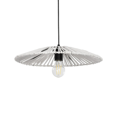 GLOBOSTAR® JAPAN 205-0052 Boho Κρεμαστό Φωτιστικό Οροφής με Ντουί 1 x E27 AC 220-240V IP20 - Λευκό - M40 x Π40 x Υ8cm