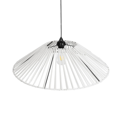 GLOBOSTAR® JAPAN 205-0053 Boho Κρεμαστό Φωτιστικό Οροφής με Ντουί 1 x E27 AC 220-240V IP20 - Λευκό - M60 x Π60 x Υ20cm