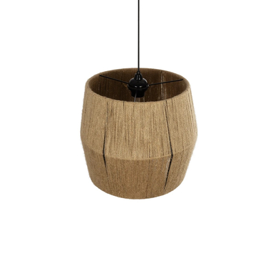 GLOBOSTAR® CONE 205-0057 Boho Κρεμαστό Φωτιστικό Οροφής με Ντουί 1 x E27 AC 220-240V IP20 - Μπεζ - M38 x Π38 x Υ34cm