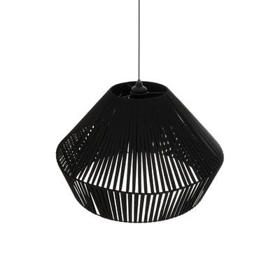 GLOBOSTAR® NUI 205-0062 Boho Κρεμαστό Φωτιστικό Οροφής με Ντουί 1 x E27 AC 220-240V IP20 - Μαύρο - M60 x Π60 x Υ41cm