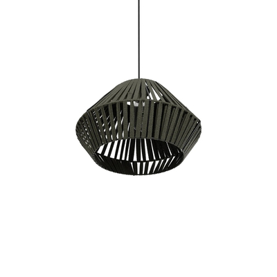 GLOBOSTAR® NUI 205-0069 Boho Κρεμαστό Φωτιστικό Οροφής με Ντουί 1 x E27 AC 220-240V IP20 - Πρασίνο - M36 x Π36 x Υ27cm