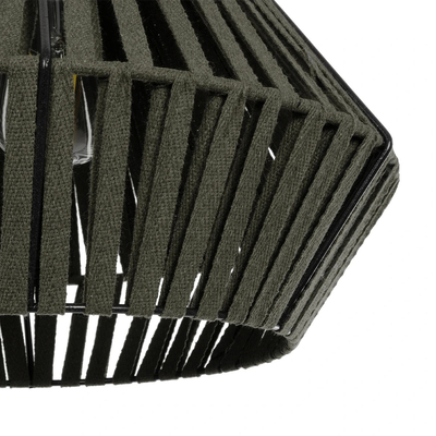 GLOBOSTAR® NUI 205-0069 Boho Κρεμαστό Φωτιστικό Οροφής με Ντουί 1 x E27 AC 220-240V IP20 - Πρασίνο - M36 x Π36 x Υ27cm