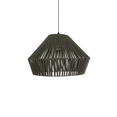 GLOBOSTAR® NUI 205-0070 Boho Κρεμαστό Φωτιστικό Οροφής με Ντουί 1 x E27 AC 220-240V IP20 - Πρασίνο - M60 x Π60 x Υ41cm