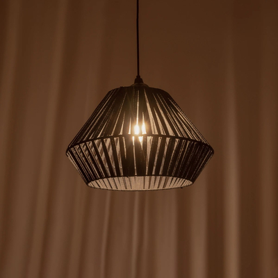 GLOBOSTAR® NUI 205-0071 Boho Κρεμαστό Φωτιστικό Οροφής με Ντουί 1 x E27 AC 220-240V IP20 - Μπλε - M36 x Π36 x Υ27cm