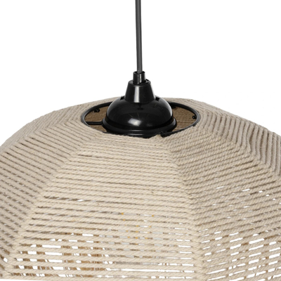 GLOBOSTAR® PLUVIA 205-0081 Boho Κρεμαστό Φωτιστικό Οροφής με Ντουί 1 x E27 AC 220-240V IP20 - Μπεζ - M40 x Π40 x Υ70cm