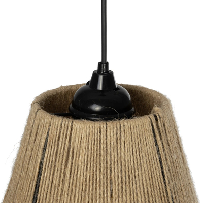 GLOBOSTAR® PULVIS 205-0083 Boho Κρεμαστό Φωτιστικό Οροφής με Ντουί 1 x E27 AC 220-240V IP20 - Μπεζ - M22 x Π22 x Υ22cm