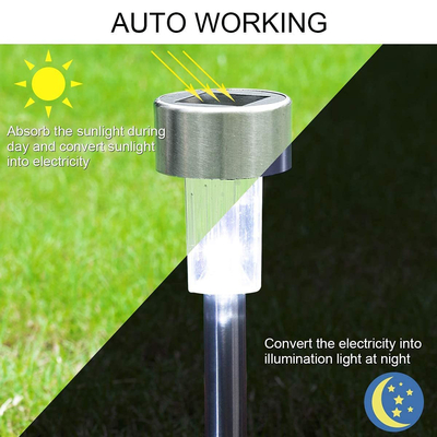 GLOBOSTAR® SOLARDECOR 71520 Διακοσμητικό Φωτιστικό με Βάση Κήπου / Καρφωτό LED 1W 50lm 180° DC 5V με Φωτοβολταϊκό Panel 5V 0.1W & Επαναφορτιζόμενη Μπαταρία Li-ion 3.2V 600mAh Αδιάβροχο IP65 Ψυχρό Λευκό 6000K - Μ4.6 x Π4.6 x Υ30cm - 2 Χρόνια Εγγύηση