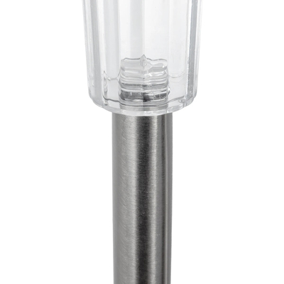 GLOBOSTAR® SOLARDECOR 71520 Διακοσμητικό Φωτιστικό με Βάση Κήπου / Καρφωτό LED 1W 50lm 180° DC 5V με Φωτοβολταϊκό Panel 5V 0.1W & Επαναφορτιζόμενη Μπαταρία Li-ion 3.2V 600mAh Αδιάβροχο IP65 Ψυχρό Λευκό 6000K - Μ4.6 x Π4.6 x Υ30cm - 2 Χρόνια Εγγύηση