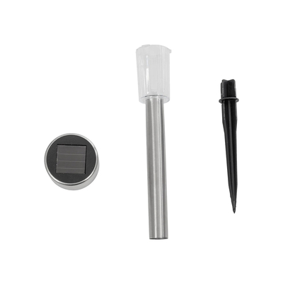 GLOBOSTAR® SOLARDECOR 71520 Διακοσμητικό Φωτιστικό με Βάση Κήπου / Καρφωτό LED 1W 50lm 180° DC 5V με Φωτοβολταϊκό Panel 5V 0.1W & Επαναφορτιζόμενη Μπαταρία Li-ion 3.2V 600mAh Αδιάβροχο IP65 Ψυχρό Λευκό 6000K - Μ4.6 x Π4.6 x Υ30cm - 2 Χρόνια Εγγύηση
