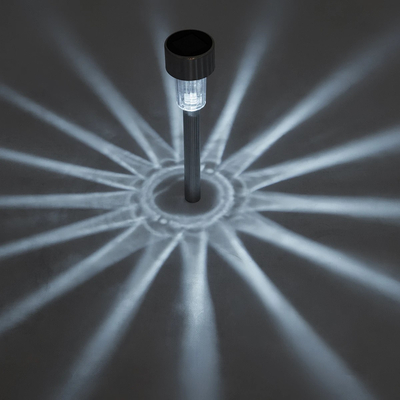 GLOBOSTAR® SOLARDECOR 71520 Διακοσμητικό Φωτιστικό με Βάση Κήπου / Καρφωτό LED 1W 50lm 180° DC 5V με Φωτοβολταϊκό Panel 5V 0.1W & Επαναφορτιζόμενη Μπαταρία Li-ion 3.2V 600mAh Αδιάβροχο IP65 Ψυχρό Λευκό 6000K - Μ4.6 x Π4.6 x Υ30cm - 2 Χρόνια Εγγύηση