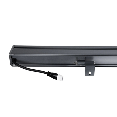 GLOBOSTAR® WASHERMARGO 90152 Μπάρα Φωτισμού Wall Washer LED 24W 2760lm 30° DC 24V Αδιάβροχο IP65 Φυσικό Λευκό 4500K Dimmable - Bridgelux SMD Chip - Γκρι Ανθρακί - Μ100 x Π4 x Υ5cm - 3 Χρόνια Εγγύηση