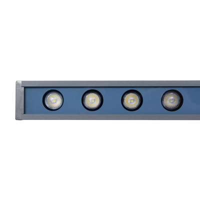 GLOBOSTAR® WASHERMARGO 90152 Μπάρα Φωτισμού Wall Washer LED 24W 2760lm 30° DC 24V Αδιάβροχο IP65 Φυσικό Λευκό 4500K Dimmable - Bridgelux SMD Chip - Γκρι Ανθρακί - Μ100 x Π4 x Υ5cm - 3 Χρόνια Εγγύηση