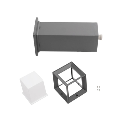 GLOBOSTAR® PALASO 90547 Φωτιστικό Κολωνάκι Κήπου με Ντουί 1 x E27 AC 220-240V Αδιάβροχο IP65 - Γκρι Ανθρακί - Μ20 x Π20 x Υ60.5cm